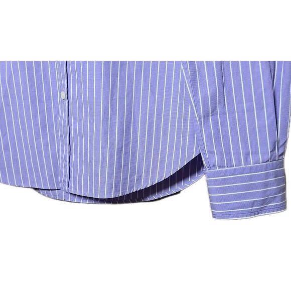 Ralph Lauren RALPH Vintage Y2K Purple Striped Women's Shirt Size 8 Hong Kong t9 - Picture 4 of 6